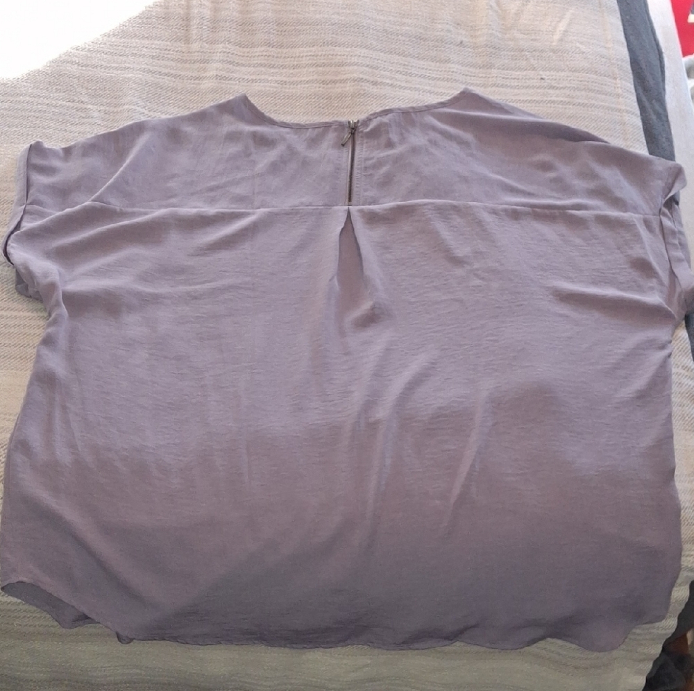 Maurices Women's Cap Sleeve Lavender🪻 Blouse XL - Picture 4 of 6